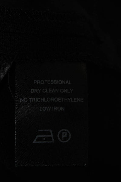 Narciso Rodriguez Womens Ankle Dress Pants Black Virgin Wool Hook Eye Size 42