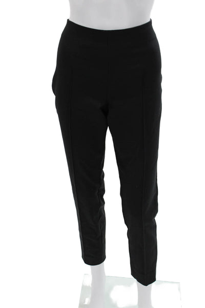 Akris Womens Black Ankle Dress Pants Zip Closure Designer Size 10