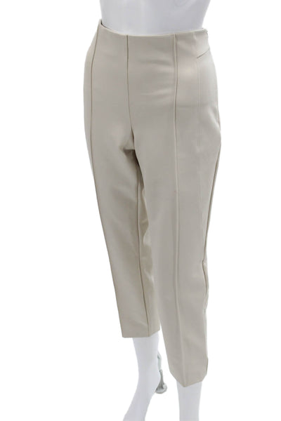 Lafayette 148 New York Womens Ankle Cropped Dress Pants Beige Size 6