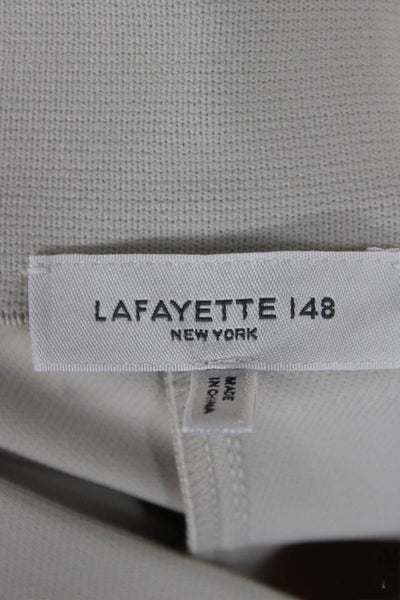 Lafayette 148 New York Womens Ankle Cropped Dress Pants Beige Size 6