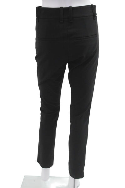 Vince Womens Ankle Dress Pants Black Button Solid Classic Size 4