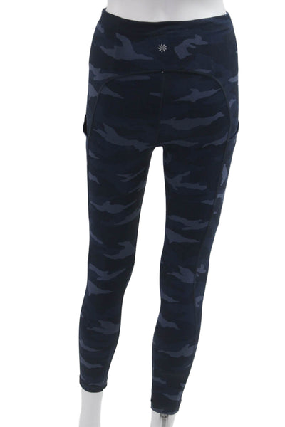 Athleta Womens Ankle Capri Camouflage Leggings Dark Gray Size XS