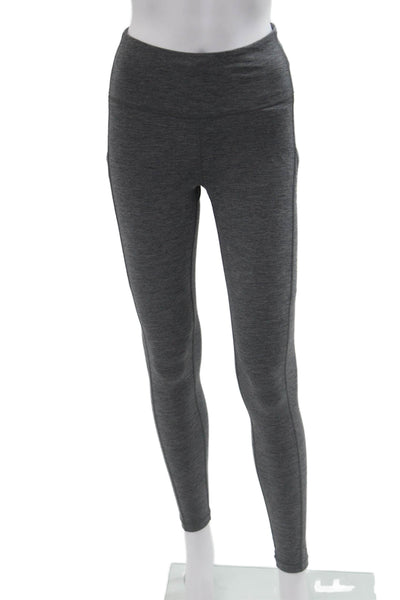 Athleta Womens Petite Gray Capri Leggings 76% Polyester 24% Spandex Size XS