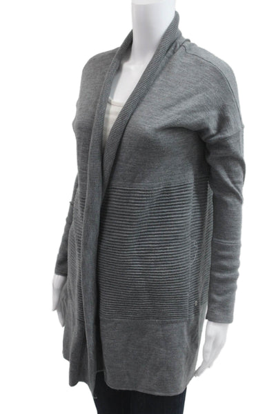 Lululemon Womens Gray Merino Wool Cardigan Sweater Size 6