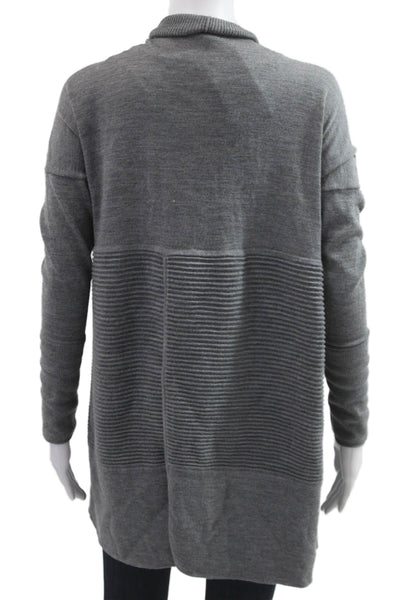 Lululemon Womens Gray Merino Wool Cardigan Sweater Size 6