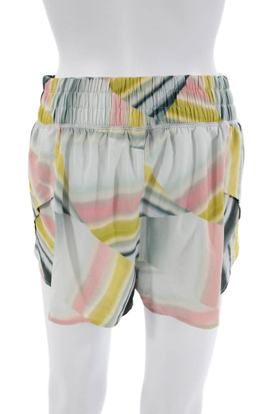 Calia Unisex Striped Gray Beach Shorts Size S