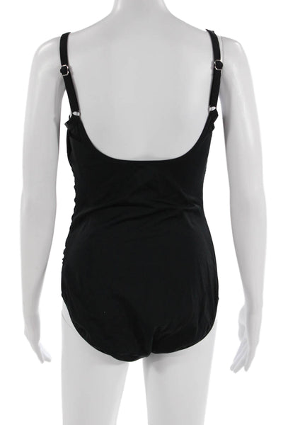 Jantzen Women Black One Piece Swimsuit Size 12