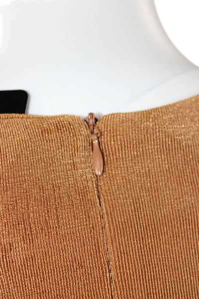 Innovare Denim Women Bodycon Maxi Dress Brown Long Sleeve Poly Size XS
