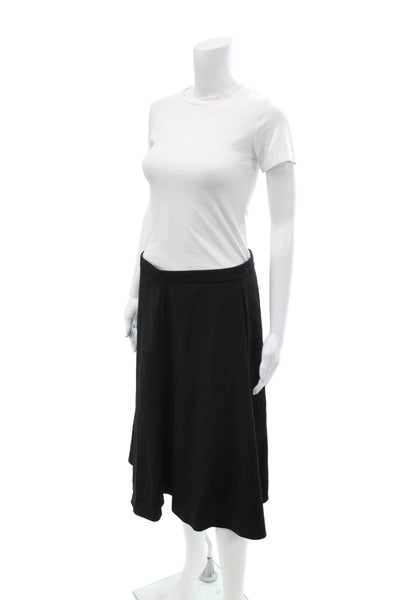 M&S Collection Women A-Line Skirt Black Knee Length Size 40