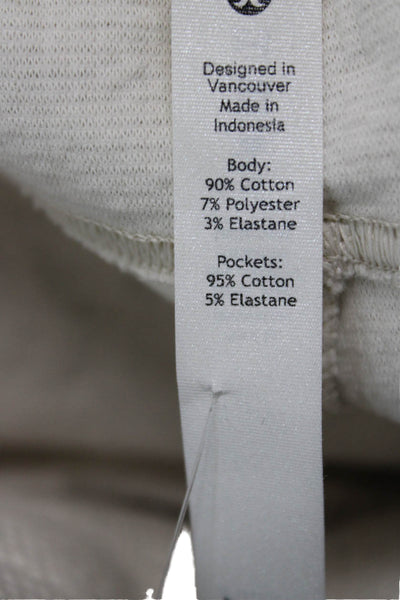 Lululemon Womens Ankle Jogger Sweatpants Beige Drawstring Size 0