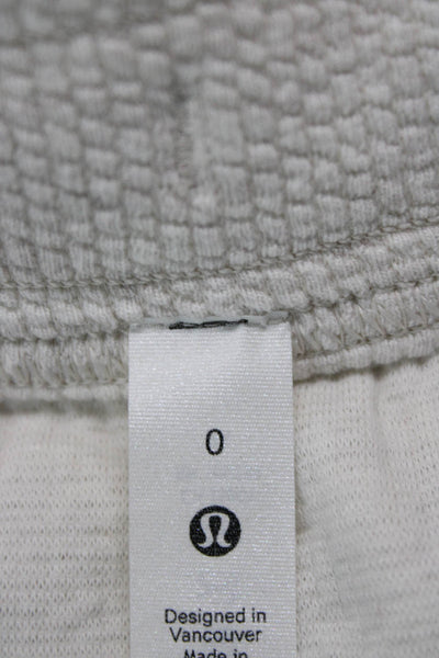 Lululemon Womens Ankle Jogger Sweatpants Beige Drawstring Size 0