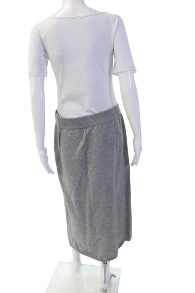 MNG Womens Straight Pencil Skirt Gray Long Solid Size XL