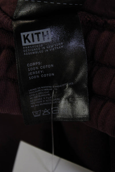 Kith Women Brown Long Straight Pencil Skirt 100% Cotton Solid Size S
