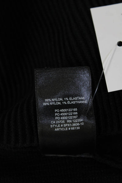 Babaton Womens Cropped Tank Square Neck Black Size XL