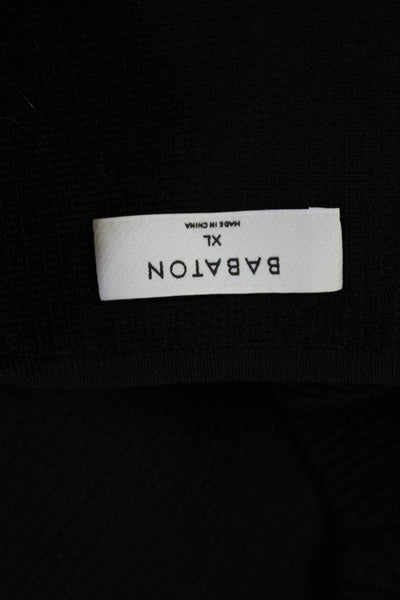 Babaton Womens Cropped Tank Square Neck Black Size XL