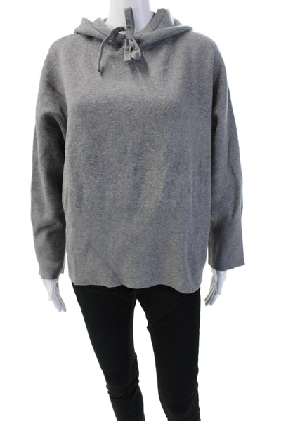 A New Day Womens Pullover Hoodie Gray Drawstring Long Sleeve Size XL