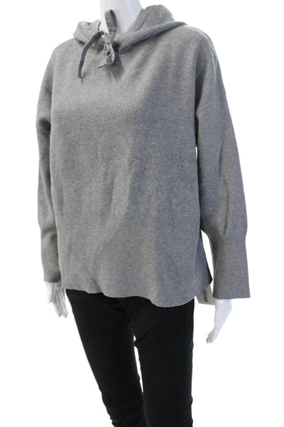 A New Day Womens Pullover Hoodie Gray Drawstring Long Sleeve Size XL