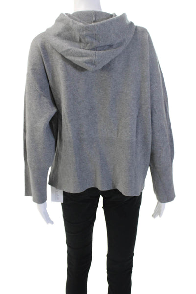 A New Day Womens Pullover Hoodie Gray Drawstring Long Sleeve Size XL