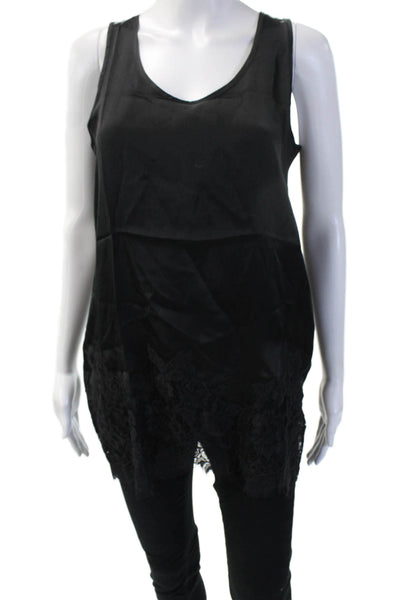 Gold Hawk Womens Black V Neck Sleeveless Tunic Bohemian Size XS