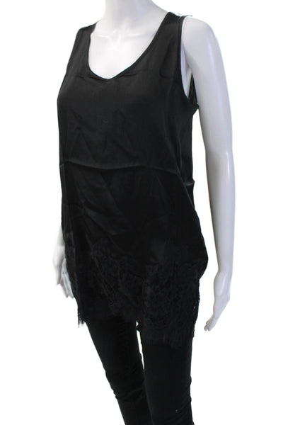 Gold Hawk Womens Black V Neck Sleeveless Tunic Bohemian Size XS