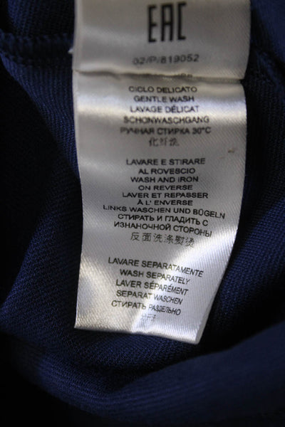 Pietro Brunelli Women Maternity Shift Dress Dark Blue Knee Length Zip Size S