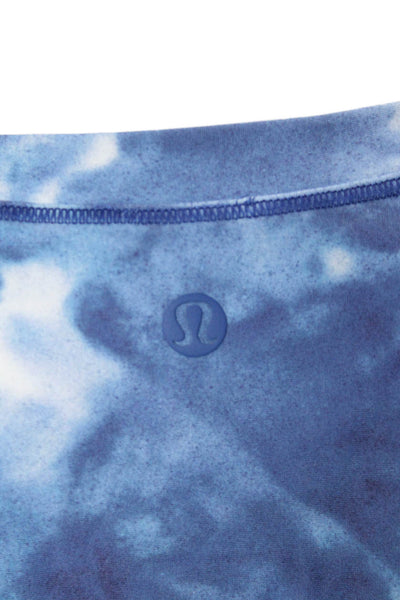 Lululemon Women Basic Blue Crew Neck Short Sleeve T-Shirt Size S