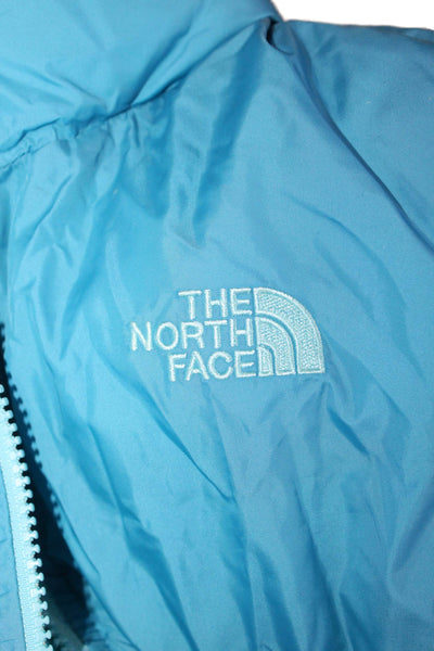 The North Face® Childrens Girls Reversible Puffer Vest Jacket Blue Size 18