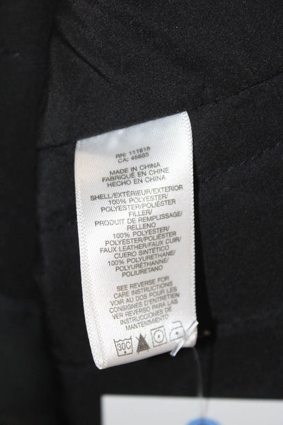 Michael Kors Mens Windbreaker Vest Black Snap High Neck Sleeveless Size XL