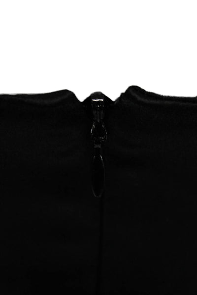 Laundry by Shelli Segal Womens Black Maxi Dress V-Neck Size 6