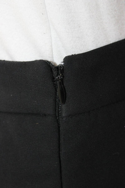 Michael Kors Womens Straight Pencil Skirt Black Virgin Wool Knee Length Size 8