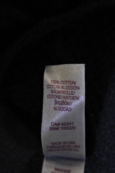 Velvet by Graham & Spencer Womens Black Cotton VNeck Long Sleeve Blouse Size S