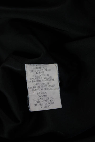 Helmut Lang Womens Shift Dress Black Sleeveless Crew Neck 92% Viscose Size P2XL