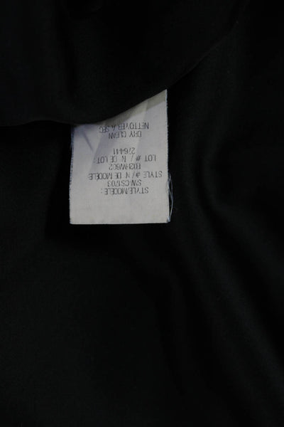 Helmut Lang Womens Shift Dress Black Sleeveless Crew Neck 92% Viscose Size P2XL