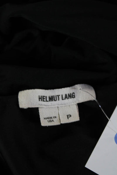 Helmut Lang Womens Shift Dress Black Sleeveless Crew Neck 92% Viscose Size P2XL