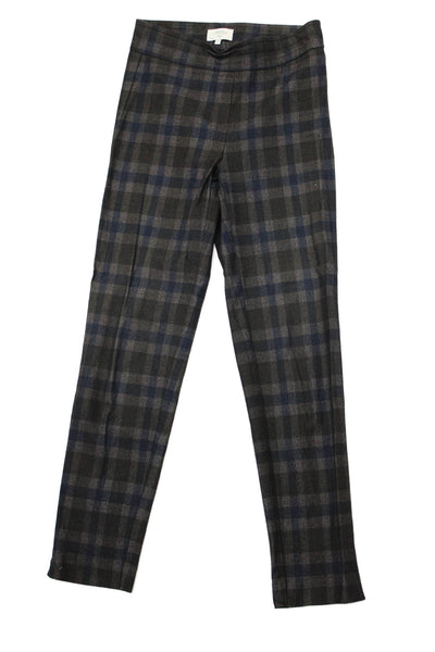 Avenue Montaigne Womens Dress Pants Black Plaid Viscose Blend Size 0