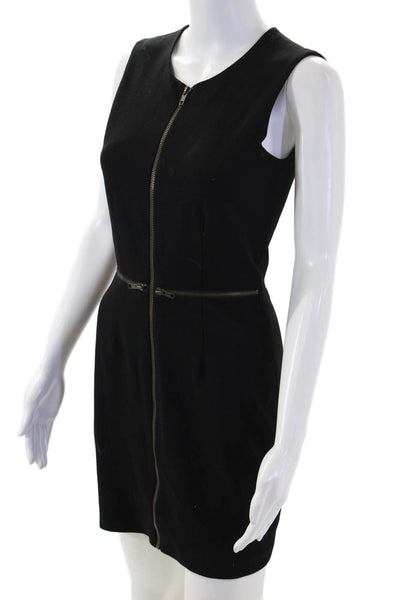 Amy Matto Womens Sheath Mini Dress Black Sleeveless Size 2
