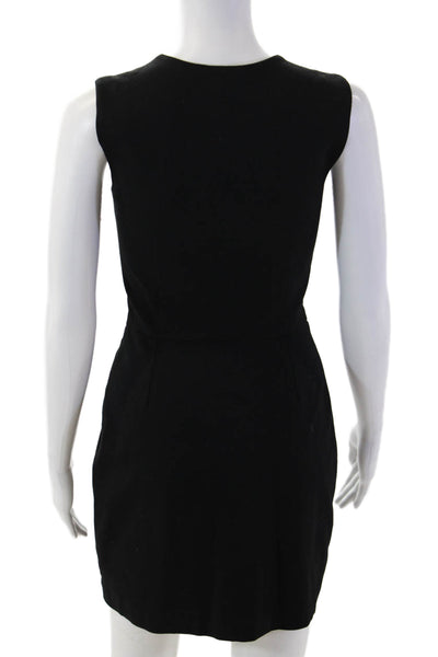 Amy Matto Womens Sheath Mini Dress Black Sleeveless Size 2