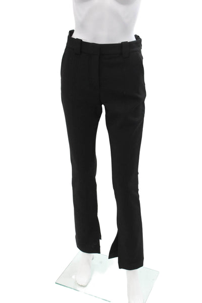 A.L.C. Unisex Black Dress Pants Button Closure Size 0