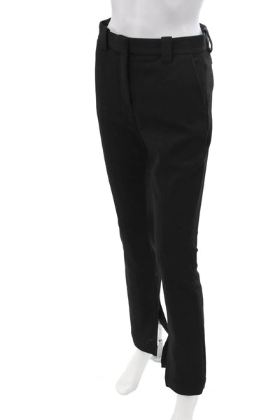 A.L.C. Unisex Black Dress Pants Button Closure Size 0