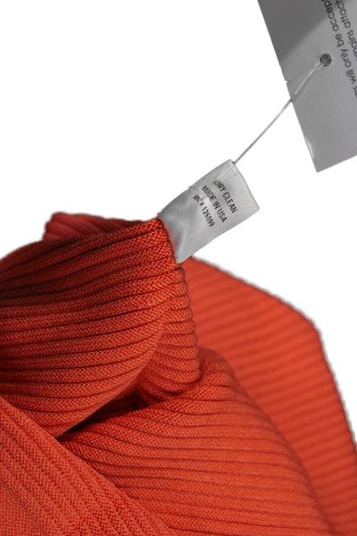 Cushnie Et Ochs Women Orange Striped Bandage Pencil Skirt Size XS