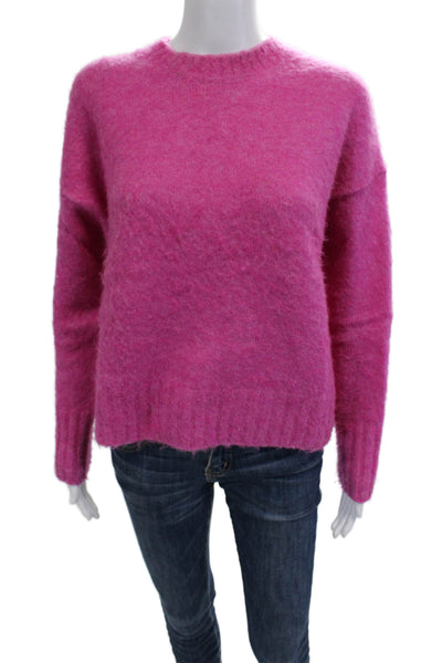 Helmut Lang Unisex Pink Wool Alpaca Blend Crewneck Pullover Long Sleeve Size XS