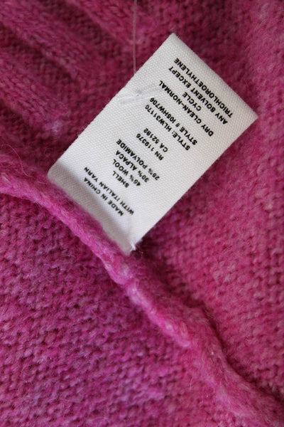 Helmut Lang Unisex Pink Wool Alpaca Blend Crewneck Pullover Long Sleeve Size XS