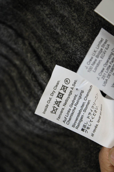 J Crew Womens Pullover Sweater Dark Gray Crewneck Merino Alpaca Size S