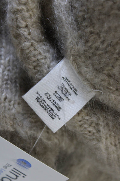 Helmut Lang Unisex Beige Mohair Pullover Sweater Size XS
