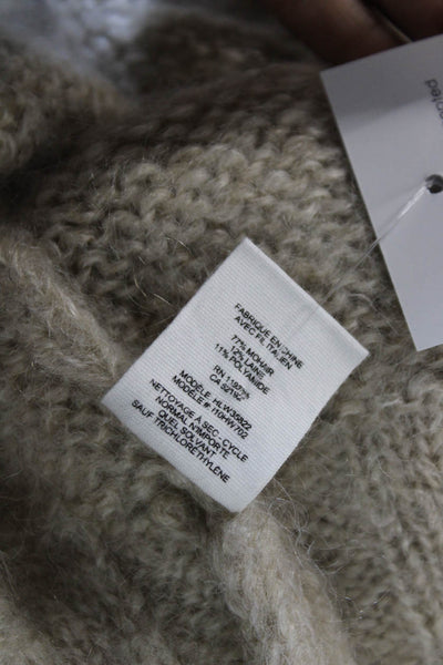 Helmut Lang Unisex Beige Mohair Pullover Sweater Size XS