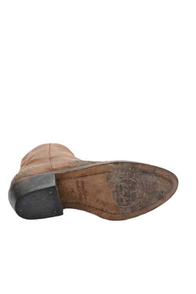 Golden Goose Deluxe Brand Womens Leather Cowboy Ankle Boots Brown Size 36 6