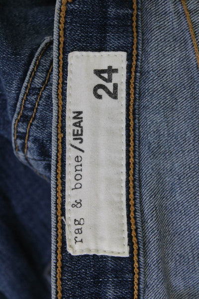 Rag & Bone Jean Women Dark Blue Cropped Flared Jeans Size 24