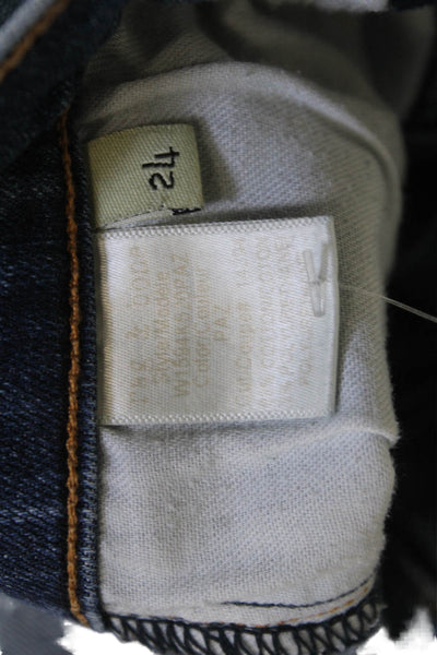 Rag & Bone Jean Women Dark Blue Cropped Flared Jeans Size 24