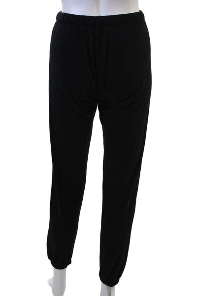 WSLY Womens Long Sleeves Hooded Sweat Suit Black Size Extra Extra Small