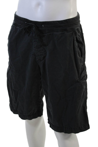 Standard James Perse Mens Cargo Drawstring Black Shorts Size S